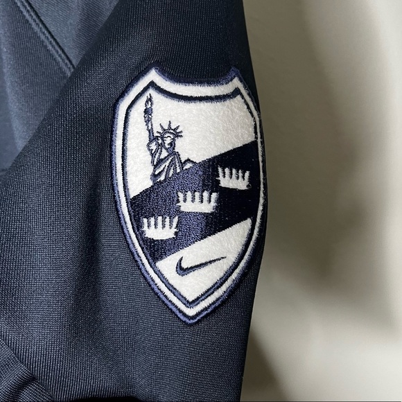 Nike Womens Fit Dry NY navy blue track jacket Sz M - Picture 3 of 6